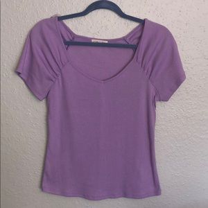 Lilac ribbed top
